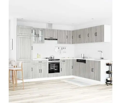 14 -Osaline Köögikapi Komplekt Lucca, Tehispuit