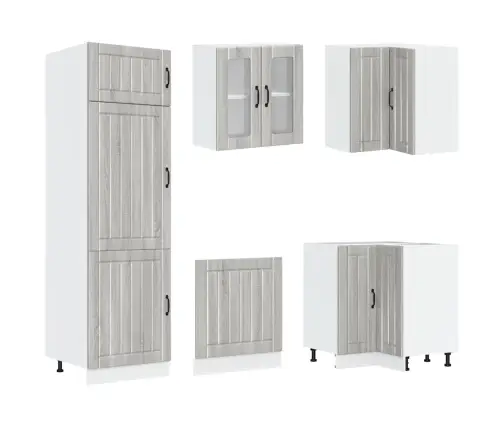 14 -Osaline Köögikapi Komplekt Lucca, Tehispuit