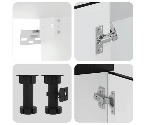 14-Osaline Köögikapi Komplekt Porto, Must, Tehispuit