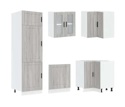 14-Osaline Köögikapi Komplekt Porto, Tehispuit