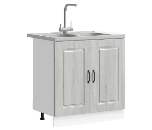 Virtuvės Spintelė Kalmar Pilkas Sonoma 80 X 46 X 81,5 Cm