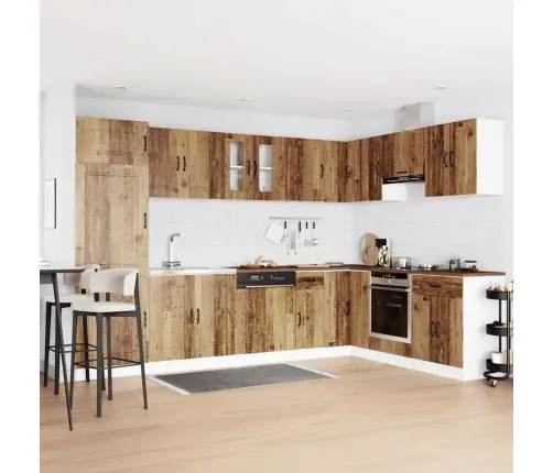 Virtuves Skapis Ar Durvīm Kalmar 2 Pcs Brūna 80 X 46 X 81.5 Cm Vidaxl
