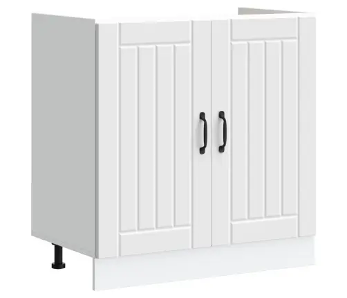 Virtuves Skapis Ar Durvīm Lucca 2 Pcs Balts 80 X 46 X 81.5 Cm Vidaxl