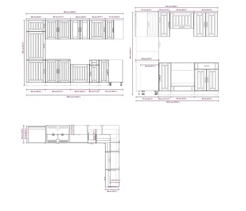 Virtuves Skapis Ar Durvīm Lucca 2 Pcs Brūna 80 X 46 X 81.5 Cm Vidaxl