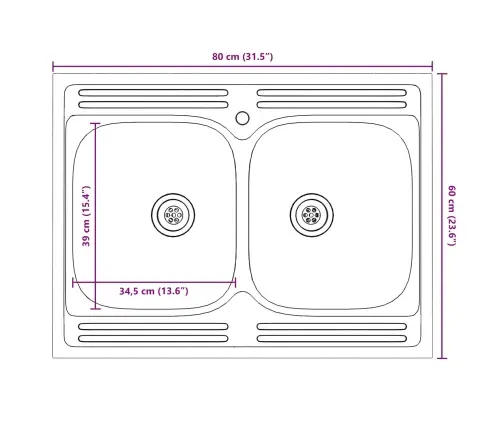 Virtuves Skapis Ar Durvīm Lucca 2 Pcs Brūna 80 X 46 X 81.5 Cm Vidaxl