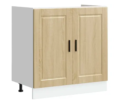 Izlietnes Skapītis Porto 2 Pcs Brūna 80 X 46 X 84.5 Cm Vidaxl