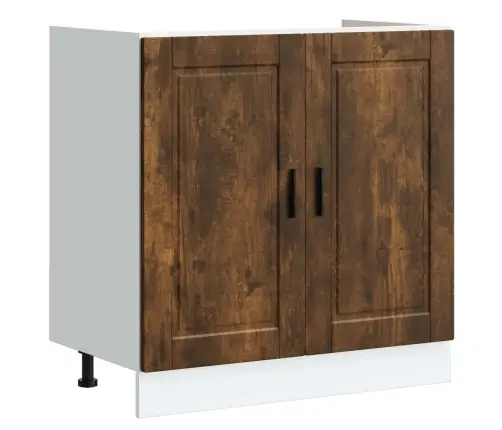 Izlietnes Skapītis Porto 2 Pcs Brūna 80 X 46 X 84.5 Cm Vidaxl
