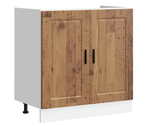 Izlietnes Skapītis Porto 2 Pcs Brūna 80 X 46 X 84.5 Cm Vidaxl