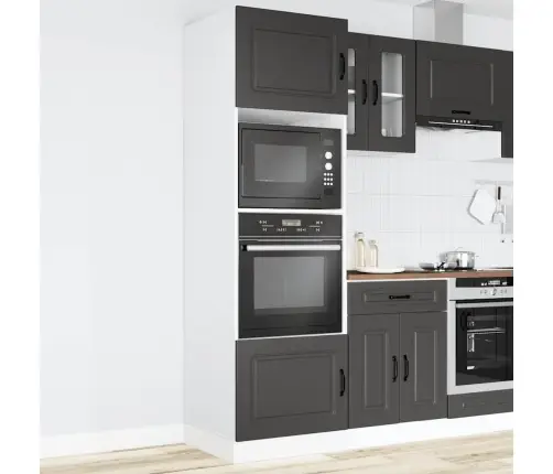 Cepeškrāsns Skapji, 2 Gab. Lucca, Melni, Inženierijas Koks Vidaxl