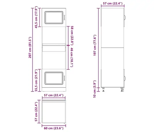 Cepeškrāsns Skapji, 2 Gab. Lucca, Melni, Inženierijas Koks Vidaxl