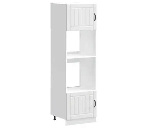 Orkaitės Spintelės, 2Vnt., Lucca, Balta, Apdirbta Mediena