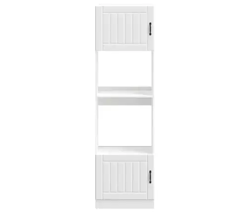 Orkaitės Spintelės, 2Vnt., Lucca, Balta, Apdirbta Mediena