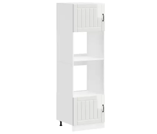 Ahjukapid 2 Tk "Lucca", Läikiv Valge, Töödeldud Puit