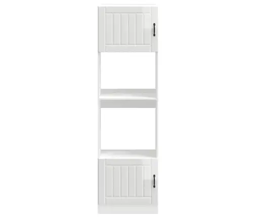 Ahjukapid 2 Tk "Lucca", Läikiv Valge, Töödeldud Puit