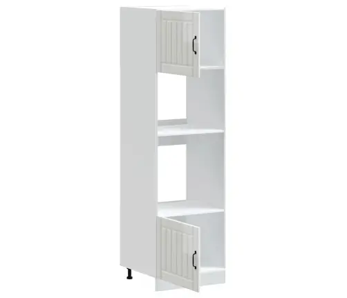 Ahjukapid 2 Tk "Lucca", Läikiv Valge, Töödeldud Puit