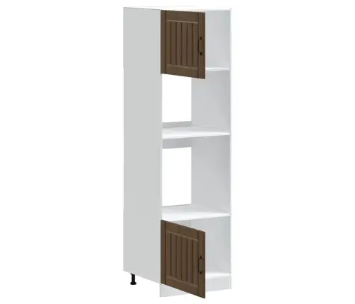 Orkaitės Spintelės, 2Vnt., Lucca, Ruda, Apdirbta Mediena