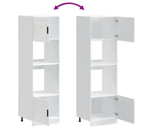 Cepeškrāsns Skapji, 2 Gab. Porto, Balti, Inženierijas Koks Vidaxl