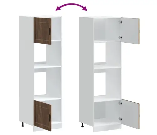 Orkaitės Spintelės, 2Vnt., Porto, Dūminio Ąžuolo, Mediena