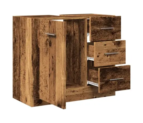 Spintelė Praustuvui, Medienos, 63X30X54cm Apdirbta Mediena