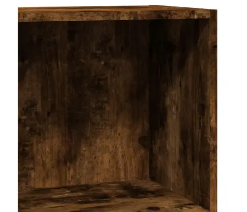 Knygų Spinta, Dūminio Ąžuolo, 40X24X76cm Apdirbta Mediena