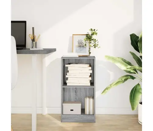 Grāmatu Plaukts, Pelēka Koka, 40X24X76 Cm, Inženierijas Koks Vidaxl Grāmatu Plaukts, Pelēka Koka, 40X24X76 Cm, Inženierijas Koks Vidaxl