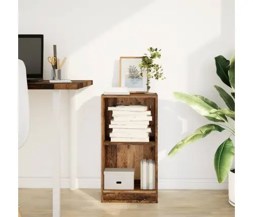 Grāmatu Plaukts, Koka Krāsā, 40X24X76 Cm, Inženierijas Koks Vidaxl