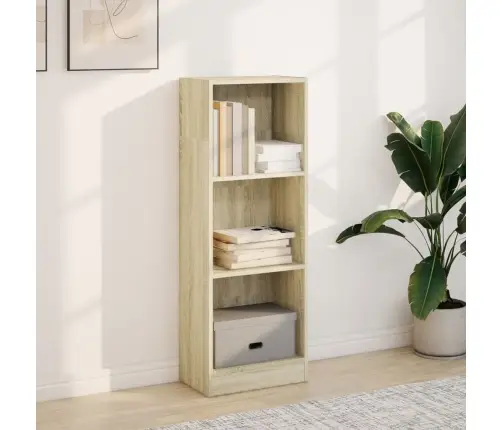 Knygų Spinta, Sonoma Ąžuolo, 40X24X109cm Apdirbta Mediena