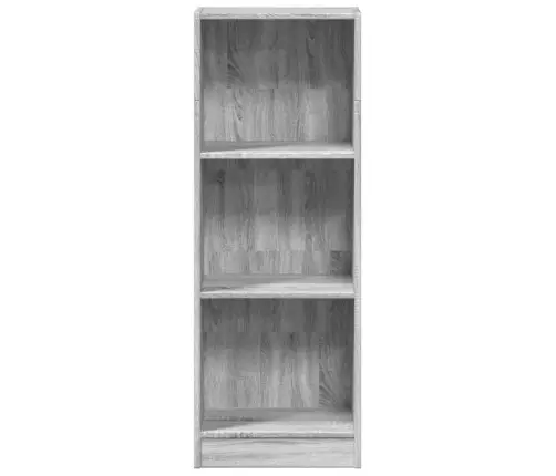 Grāmatu Plaukts, Pelēka Koka, 40X24X109 Cm, Inženierijas Koks Vidaxl