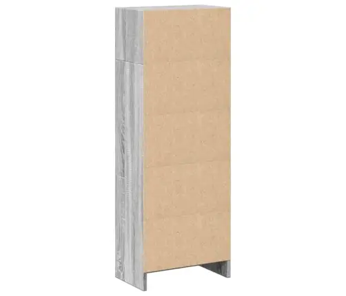 Grāmatu Plaukts, Pelēka Koka, 40X24X109 Cm, Inženierijas Koks Vidaxl