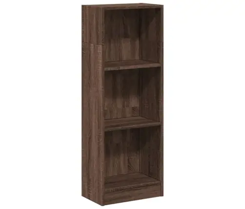 Grāmatu Plaukts, Brūna Ozola, 40X24X109 Cm, Inženierijas Koks Vidaxl