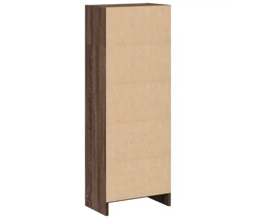 Grāmatu Plaukts, Brūna Ozola, 40X24X109 Cm, Inženierijas Koks Vidaxl