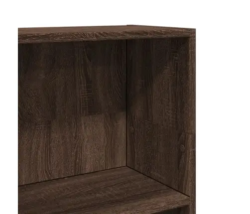 Grāmatu Plaukts, Brūna Ozola, 40X24X109 Cm, Inženierijas Koks Vidaxl