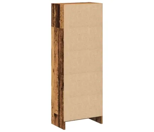 Grāmatu Plaukts, Veca Koka, 40X24X109 Cm, Inženierijas Koks Vidaxl