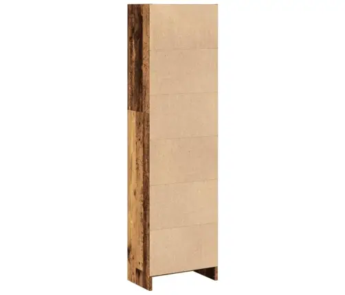 Grāmatu Plaukts, Veca Koka, 40X24X143 Cm, Inženierijas Koks Vidaxl