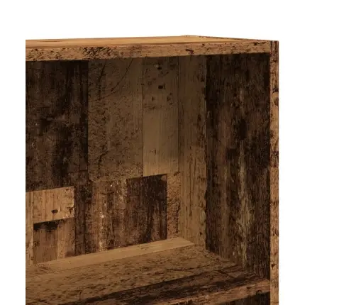 Grāmatu Plaukts, Veca Koka, 40X24X143 Cm, Inženierijas Koks Vidaxl