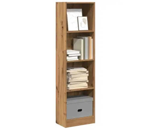 Grāmatu Plaukts, Koka Krāsa, 40X24X143 Cm, Inženierijas Koks Vidaxl