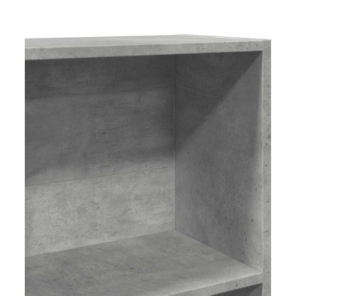 Grāmatu Plaukts, Betona Pelēks, 40X24X176 Cm, Inženierijas Koks Vidaxl