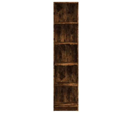 Grāmatu Plaukts, Ozola Krāsa, 40X24X176 Cm, Inženierijas Koks Vidaxl