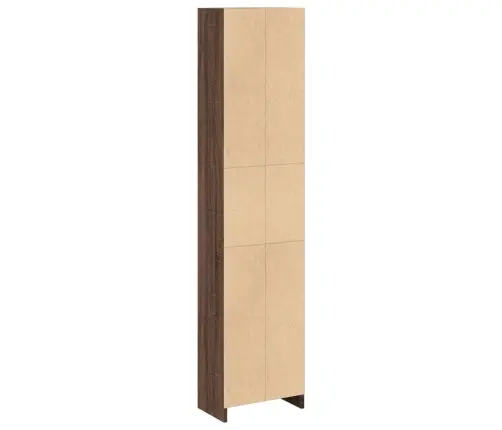 Raamatualus, Pruun Tamm, 40X24X176 cm Tehispuit