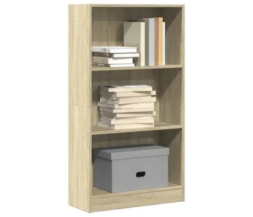 Grāmatu Plaukts, Ozola Krāsa, 60X24X109 Cm, Inženierijas Koks Vidaxl