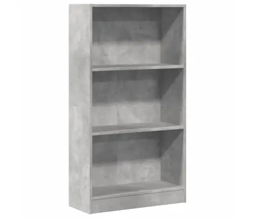 Raamaturiiul, Betoonhall, 60X24X109 cm Tehispuit