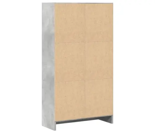 Raamaturiiul, Betoonhall, 60X24X109 cm Tehispuit