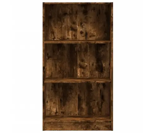 Knygų Spinta, Dūminio Ąžuolo, 60X24X109cm Apdirbta Mediena