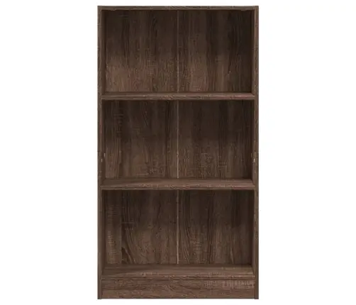 Knygų Spinta, Ruda Ąžuolo, 60X24X109cm Apdirbta Mediena