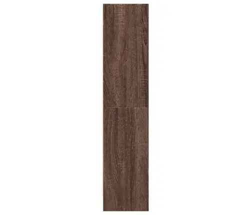 Knygų Spinta, Ruda Ąžuolo, 60X24X109cm Apdirbta Mediena