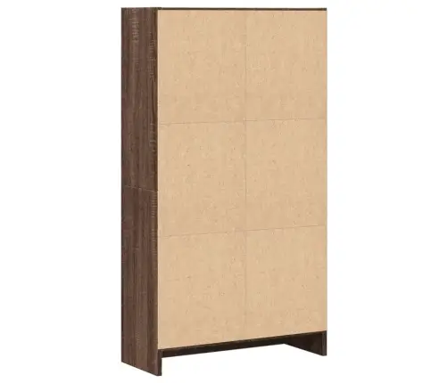 Knygų Spinta, Ruda Ąžuolo, 60X24X109cm Apdirbta Mediena