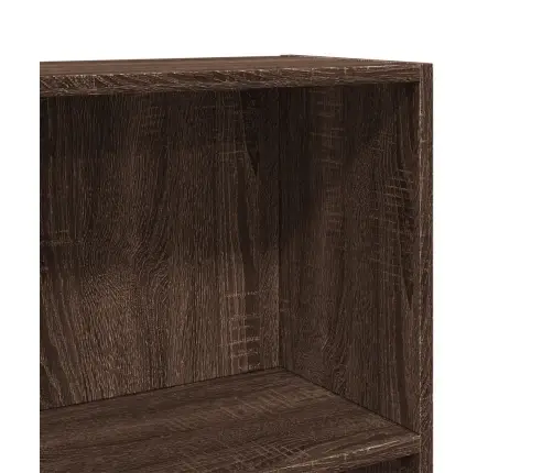 Knygų Spinta, Ruda Ąžuolo, 60X24X109cm Apdirbta Mediena