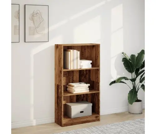 Grāmatu Plaukts, Koka Krāsā, 60X24X109 Cm, Inženierijas Koks Vidaxl