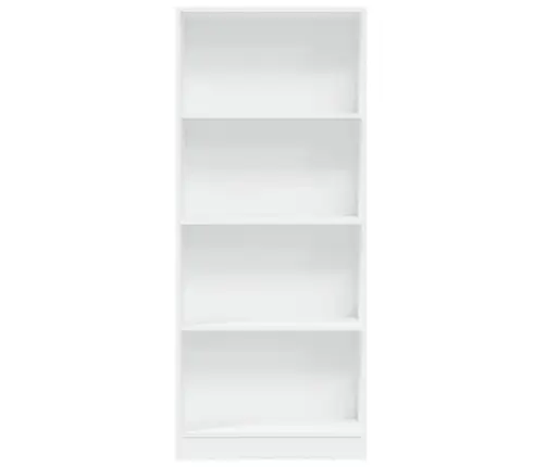 Grāmatu Plaukts, Balts, 60X24X143 Cm, Inženierijas Koks Vidaxl