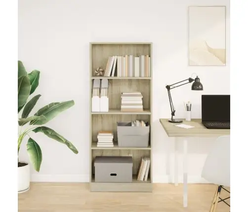 Raamatualus, Sonoma Tamm, 60X24X143 cm Tehispuit